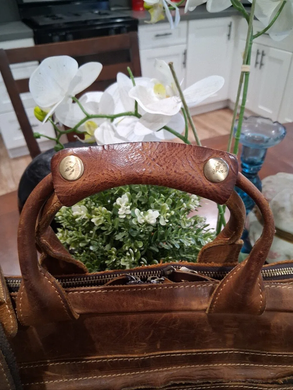 Gorgeous KATTEE Rustic Leather Briefcase